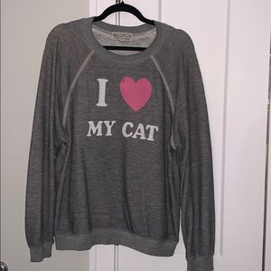 Wildfox “I love my cat” Sweatshirt